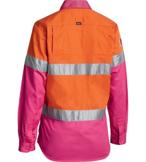 Picture of Bisley,Women's Taped Cool Lightweight Hi Vis - Long Sleeve